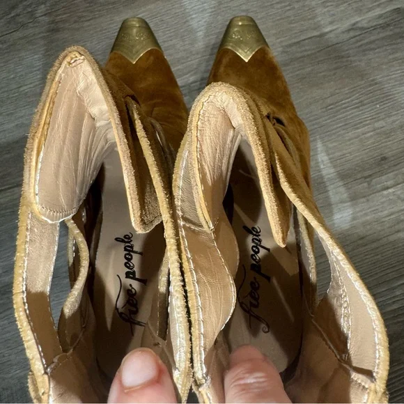 Free People Brayden Fisherman Sienna Brown Suede Boots - Picture 8 of 9